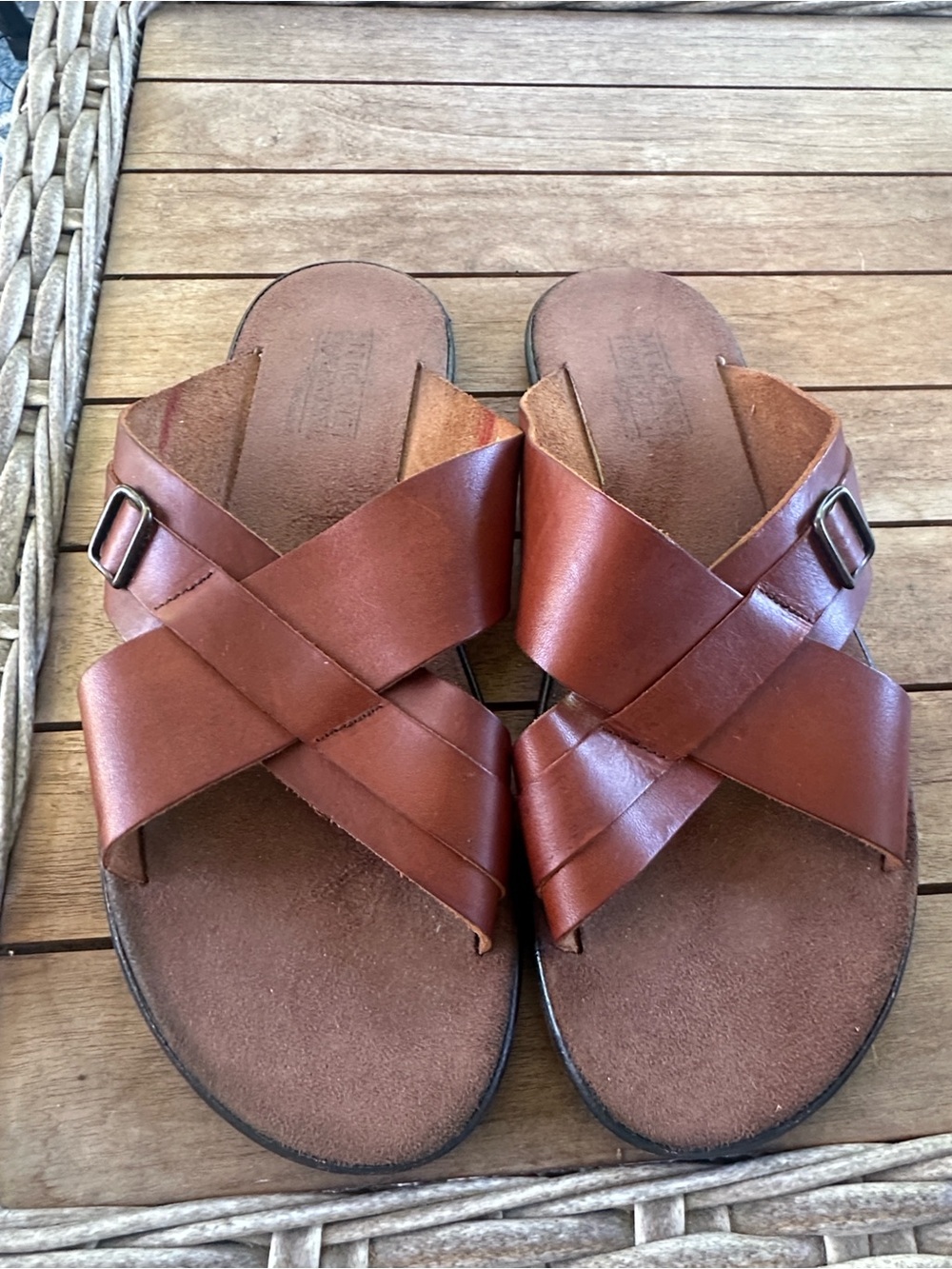 Mercanti Fiorentini Brown Leather Men’s Sandals 11